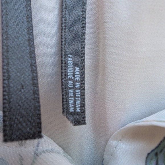 Anthropologie The Brielle Relaxed Buttondown Blouse Cream Floral Shirt - Picture 4 of 13